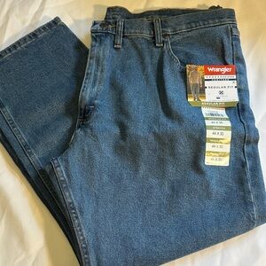 Wrangler Men's Regular Fit Blue Jeans 44x30
